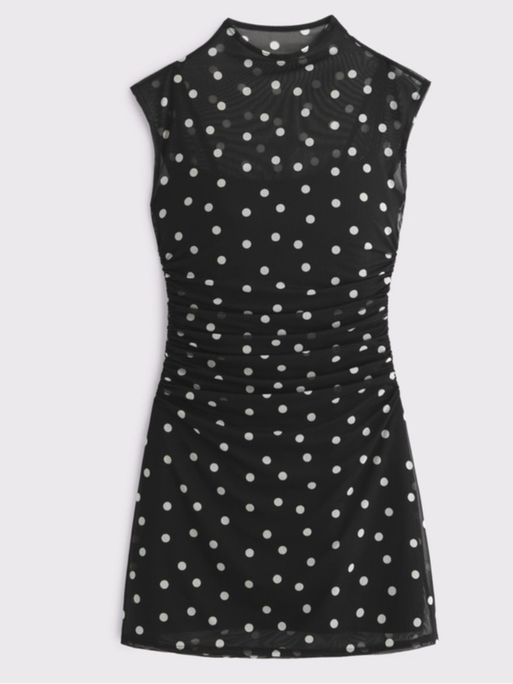 MT Abercrombie & Fitch Black Dress with White Polka Dots